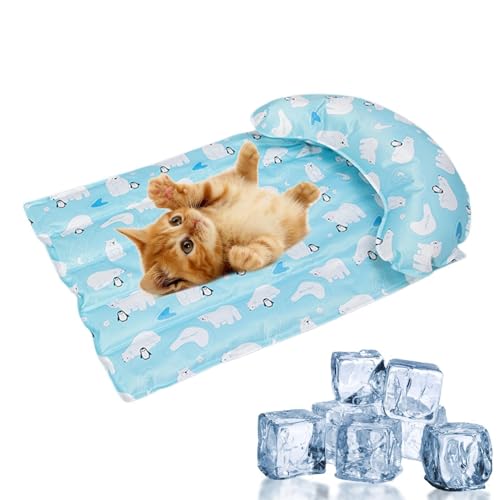 Ancsttu Kühlkissen für Haustiere - Sommer-Kühlmatte - Sommerkühlmatte, Schlafmatte für Katzen, Hundekühlmatte, Hundebettmatte, rutschfeste Kühlmatte für Betten, Haustiere, Zwinger, Kisten Ancsttu Kühlkissen für Haustiere - Sommer-Kühlmatte - Sommerkühlmatte, Schlafmatte für Katzen, Hundekühlmatte, Hundebettmatte, rutschfeste Kühlmatte für Betten, Haustiere, Zwinger, Kisten von Ancsttu