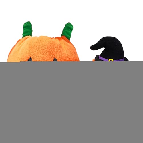 Ancsttu Kürbis Hundekostüm | Welpen Kürbis Hut - Warmes Hundekostüm Für Halloween Herbst Winter Karneval Tägliche Spaziergänge Saisonale Hundebekleidung von Ancsttu
