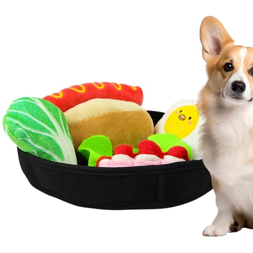 Ancsttu Quietschendes Hundespielzeug, lustiges Plüsch-Kauspielzeug, Futter-Hundespielzeug, interaktives Hundespielzeug, vielseitiges Hamburger-Hundespielzeug für kleine, mittelgroße und große Hunde Ancsttu Quietschendes Hundespielzeug, lustiges Plüsch-Kauspielzeug, Futter-Hundespielzeug, interaktives Hundespielzeug, vielseitiges Hamburger-Hundespielzeug für kleine, mittelgroße und große Hunde von Ancsttu