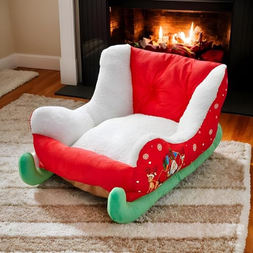 Ancsttu Weihnachts Schlitten Haustierbett, Einzigartiges Katzenbett Hundebett Weiches Und Bequemes Plüsch Hundesofa Katzensofa Tierbett Für Hunde, Welpen, Katzen Und Kätzchen Ancsttu Weihnachts Schlitten Haustierbett, Einzigartiges Katzenbett Hundebett Weiches Und Bequemes Plüsch Hundesofa Katzensofa Tierbett Für Hunde, Welpen, Katzen Und Kätzchen von Ancsttu