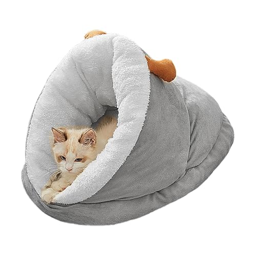 Höhlen Katzennest, Katzen Niedliche Betten Weiches Katzenbett, Halbgeschlossenes Design Warmes Gemütliches Zelt Katzennest Bett Für Große Und Kleine Hunde Und Katzen Höhlen Katzennest, Katzen Niedliche Betten Weiches Katzenbett, Halbgeschlossenes Design Warmes Gemütliches Zelt Katzennest Bett Für Große Und Kleine Hunde Und Katzen von Ancsttu