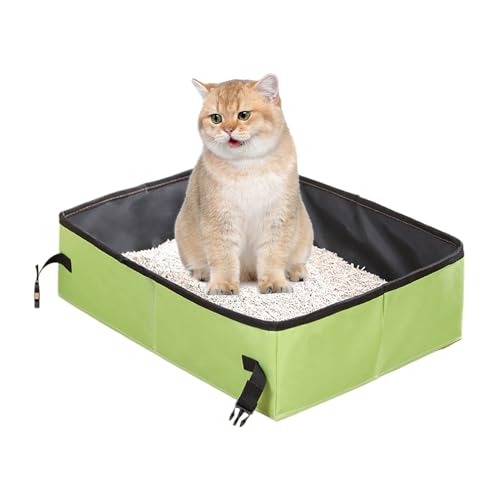 Katzentoilette Reise Faltbar, Tragbare Katzentoilette Vielseitig Katze Reisetoilette Leckdichtes Katzenklo Für Reisen Mit Katzen Auto Camping, 47x36x14cm Katzentoilette Reise Faltbar, Tragbare Katzentoilette Vielseitig Katze Reisetoilette Leckdichtes Katzenklo Für Reisen Mit Katzen Auto Camping, 47x36x14cm von Ancsttu