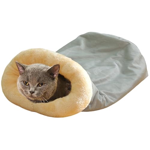 Winters Katzen Schlafsack, Weiche Und Bequeme Katzen Plüschschlafsack Halbgeschlossenes Warmer Katzen Plüschschlafsack Für Katzen Und Kleine Haustiere Winters Katzen Schlafsack, Weiche Und Bequeme Katzen Plüschschlafsack Halbgeschlossenes Warmer Katzen Plüschschlafsack Für Katzen Und Kleine Haustiere von Ancsttu