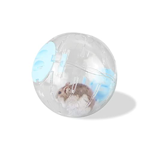 Andiker Hamsterball, 14 cm, transparenter Hamster-Laufball mit atmungsaktiven Löchern, einfach zu installieren, Hamster-Gymnastikball für kleine Tiere, um fit zu halten oder mehr Sport zu machen, Hamsterräder von Andiker