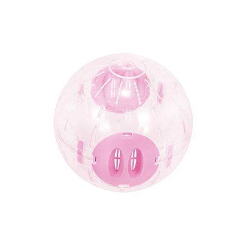 Andiker Hamsterball, Transparent Hamsterrad Laufkugel für Hamster & Mäuse Plastik Spielzeug Langeweile beseitigen und die Aktivität steigern Laufrad Hamsterrad (14 cm, Pink) von Andiker
