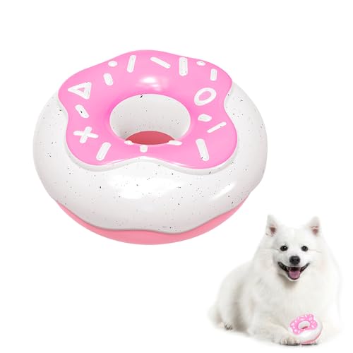 Andiker Hund quietschendes Spielzeug, 4.65inches Gummi Hund Kauspielzeug für aggressive Kauer, Interaktives Hundespielzeug mit cremigem Geschmack für mittlere große Rassen zum Kauen und Spielen (Rosa) Andiker Hund quietschendes Spielzeug, 4.65inches Gummi Hund Kauspielzeug für aggressive Kauer, Interaktives Hundespielzeug mit cremigem Geschmack für mittlere große Rassen zum Kauen und Spielen (Rosa) von Andiker