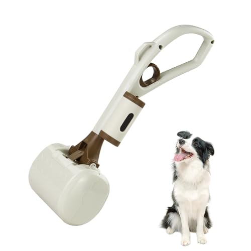Andiker Hundekotschaufel mit Beutelaufsatz mit 20 Beutel-Nachfüllungen, Haustierkotschaufel mit 33 cm langem Griff, versteckt und hochelastischer Feder-Hundekotschaufel für Hof, mittelgroße Hunde Andiker Hundekotschaufel mit Beutelaufsatz mit 20 Beutel-Nachfüllungen, Haustierkotschaufel mit 33 cm langem Griff, versteckt und hochelastischer Feder-Hundekotschaufel für Hof, mittelgroße Hunde von Andiker