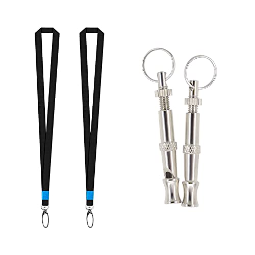 Andiker Hundepfeifen mit Schlüsselband 2 Stücke Professionelle Edelstahl einstellbare Hochfrequenz Haustierpfeife für Rückruftraining und Bellenkontrolle Hundeerziehung Andiker Hundepfeifen mit Schlüsselband 2 Stücke Professionelle Edelstahl einstellbare Hochfrequenz Haustierpfeife für Rückruftraining und Bellenkontrolle Hundeerziehung von Andiker