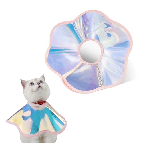 Andiker Katzenkegelhalsband, laserfaltbares Elizabeth-Halsband für Hunde und Katzen, um nicht mehr zu lecken, kratzende Wunden zu lecken, weich, leicht, wasserdicht, Katzen-Genesungshalsband nach Andiker Katzenkegelhalsband, laserfaltbares Elizabeth-Halsband für Hunde und Katzen, um nicht mehr zu lecken, kratzende Wunden zu lecken, weich, leicht, wasserdicht, Katzen-Genesungshalsband nach von Andiker