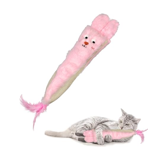Andiker Katzenminze-Spielzeug für Indoor-Katzen, 30 cm, weiches Plüsch-Katzenminze-Spielzeug mit Knistergeräusch, niedliches Katzenspielzeug, Katzenkissen zum Jagen, Kauen, Trainieren, interaktives Andiker Katzenminze-Spielzeug für Indoor-Katzen, 30 cm, weiches Plüsch-Katzenminze-Spielzeug mit Knistergeräusch, niedliches Katzenspielzeug, Katzenkissen zum Jagen, Kauen, Trainieren, interaktives von Andiker
