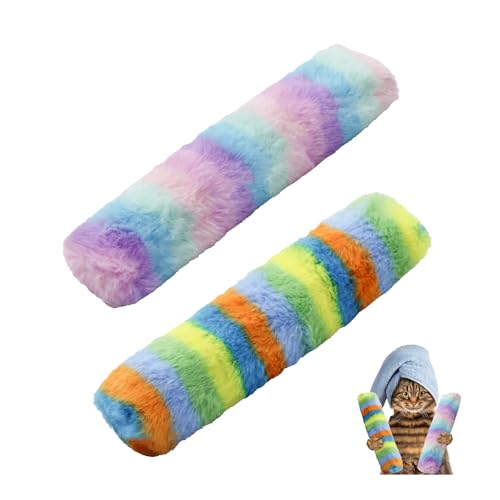 Andiker Katzenminze-Spielzeug für Katzen, 24,9 cm, mit Katzenminze, Knisterpapier im Inneren, buntes Plüschstoff, weiches Katzenkissen, interaktives Katzenspielzeug für Indoor-Katzen, zum Beißen und Andiker Katzenminze-Spielzeug für Katzen, 24,9 cm, mit Katzenminze, Knisterpapier im Inneren, buntes Plüschstoff, weiches Katzenkissen, interaktives Katzenspielzeug für Indoor-Katzen, zum Beißen und von Andiker