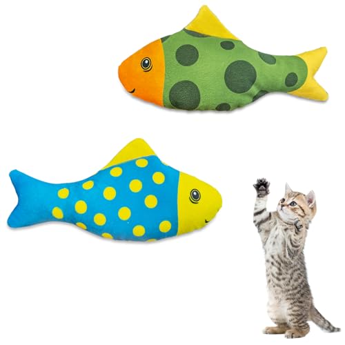 Andiker Katzenminze-Spielzeug für Katzen, buntes Katzenfischspielzeug mit integrierter Katzenminze, weich, bissfest, interaktives Katzenspielzeug für Indoor-Katzen, Beißen, Kauen, reduziert Langeweile Andiker Katzenminze-Spielzeug für Katzen, buntes Katzenfischspielzeug mit integrierter Katzenminze, weich, bissfest, interaktives Katzenspielzeug für Indoor-Katzen, Beißen, Kauen, reduziert Langeweile von Andiker