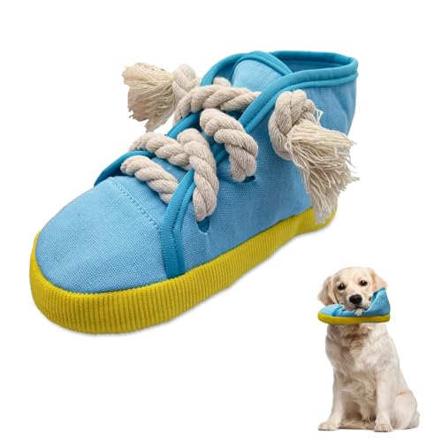 Andiker Quietschendes Hundespielzeug, langlebiges Kauspielzeug in Schuhform mit Quietschern, um Langeweile zu reduzieren und zusätzliche Energie zu verbrauchen, interaktives Kauspielzeug für Welpen, Andiker Quietschendes Hundespielzeug, langlebiges Kauspielzeug in Schuhform mit Quietschern, um Langeweile zu reduzieren und zusätzliche Energie zu verbrauchen, interaktives Kauspielzeug für Welpen, von Andiker