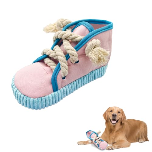 Andiker Quietschendes Hundespielzeug, langlebiges Kauspielzeug in Schuhform mit Quietschern, um Langeweile zu reduzieren und zusätzliche Energie zu verbrauchen, interaktives Kauspielzeug für Welpen, Andiker Quietschendes Hundespielzeug, langlebiges Kauspielzeug in Schuhform mit Quietschern, um Langeweile zu reduzieren und zusätzliche Energie zu verbrauchen, interaktives Kauspielzeug für Welpen, von Andiker
