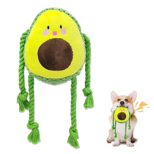 Andiker Quietschendes Hundespielzeug, niedliches weiches Hundespielzeug mit stabilen Kauseilen, integriertem Quietscher, interaktives Hundespielzeug mit lebendiger Form für alle Hunderassen, um Andiker Quietschendes Hundespielzeug, niedliches weiches Hundespielzeug mit stabilen Kauseilen, integriertem Quietscher, interaktives Hundespielzeug mit lebendiger Form für alle Hunderassen, um von Andiker