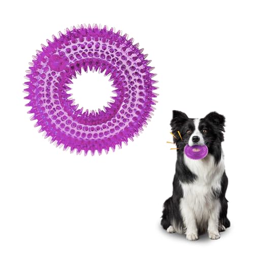 Andiker Quietschendes Hundespielzeug, sicheres TPR-Kauspielzeug zum Zähneknirschen und Reinigen, Apportierspielzeug für die Verbesserung der Interaktivität, Outdoor, geeignet für alle Hundegrößen Andiker Quietschendes Hundespielzeug, sicheres TPR-Kauspielzeug zum Zähneknirschen und Reinigen, Apportierspielzeug für die Verbesserung der Interaktivität, Outdoor, geeignet für alle Hundegrößen von Andiker