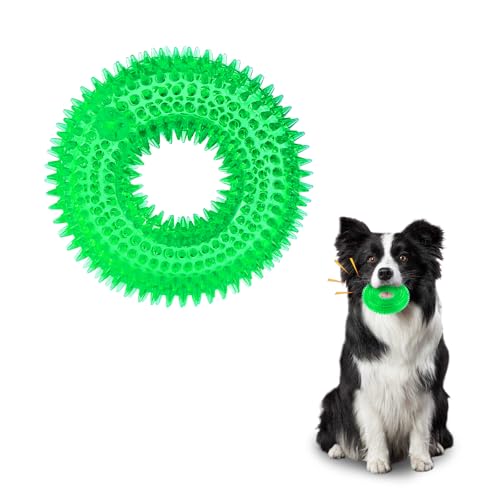 Andiker Quietschendes Hundespielzeug, sicheres TPR-Kauspielzeug zum Zähneknirschen und Reinigen, Apportierspielzeug für die Verbesserung der Interaktivität, Outdoor, geeignet für alle Hundegrößen Andiker Quietschendes Hundespielzeug, sicheres TPR-Kauspielzeug zum Zähneknirschen und Reinigen, Apportierspielzeug für die Verbesserung der Interaktivität, Outdoor, geeignet für alle Hundegrößen von Andiker