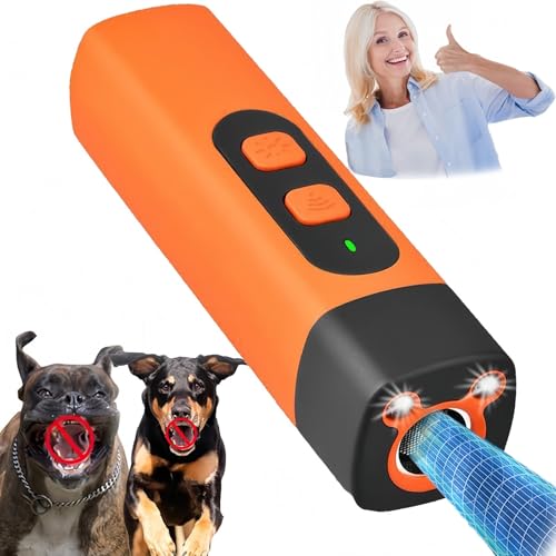 Ultraschall Hunde Trainer – Tragbares Anti-Bell Gerät für Hunde, Human & Sicher, Wetterfest, Kompakt, Effektiv gegen Unerwünschtes Verhalten, Für Alle Rassen & Größen von AngLink