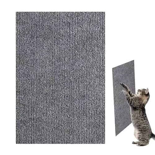 Kratzmatte Selbstklebend Katzen,DIY Climbing Cat Scratcher,Kratzmatte Katze Wand,Cat Scratching Mat,Trimmbare Selbstkleber Kratzmatte Katze,Katzen Kratzmatte Kratzschutz Sofa (Gray,30CM X 100CM) von Angaekkot