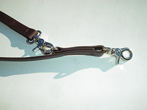 Angel for Pets MJH 3fach verstellbare Führleine BioThane 2m/16mm schwarz mit Scherenkarabiner von Mcties
