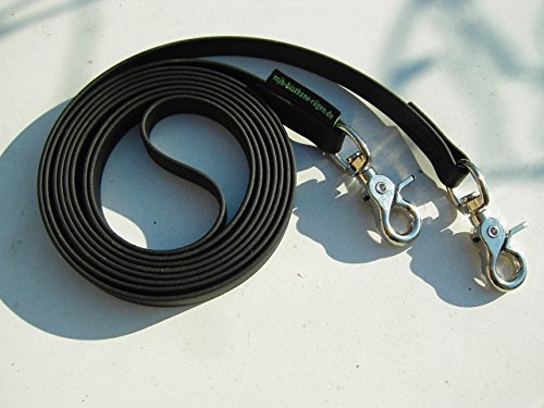 MJH Zügel VB/WB 16mm breit/2,70m lang schwarz vernäht von Ewbob