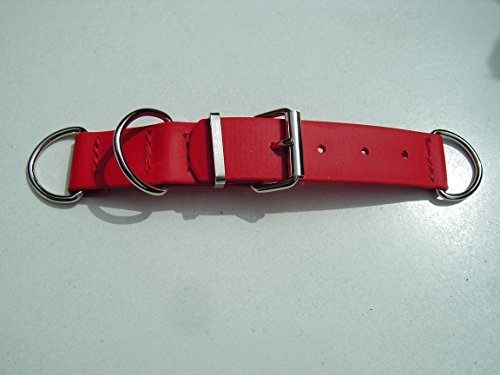 Angel for Pets MJH BioThane Halsband Verschluss Adapter verstellbar 13mm breit versch. Farben (rot) von Angel for Pets