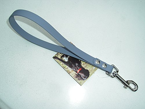 MJH Biothane Kurzführer 25cm lang, 16mm breit, (grau) von Angel for Pets