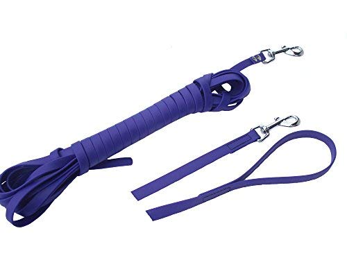 MJH BioThane Leine 2m lang/16mm breit blau mit Handschlaufe MJH BioThane Leine 2m lang/16mm breit blau mit Handschlaufe von Angel for Pets