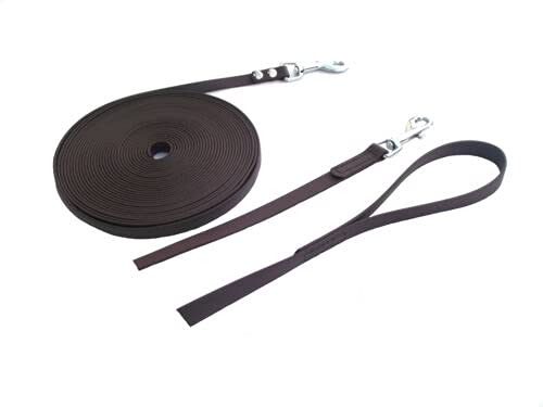 MJH Leine 1m lang/16mm breit braun mit Handschlaufe MJH Leine 1m lang/16mm breit braun mit Handschlaufe von Angel for Pets