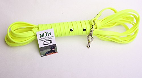 MJH-Schweißleine abwischbar 16mm breit neon gelb 10m lang für Hunde 20-50kg MJH-Schweißleine abwischbar 16mm breit neon gelb 10m lang für Hunde 20-50kg von Angel for Pets