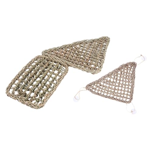 Angoily Eidechsen-hängematte 2 Stück Reptilien-Woven-Bett Haustier-Nest-Matte Dreieckiges Haustier-Kissen für Eidechsen Bartagamen Leguane Leicht Waschbar und Angoily Eidechsen-hängematte 2 Stück Reptilien-Woven-Bett Haustier-Nest-Matte Dreieckiges Haustier-Kissen für Eidechsen Bartagamen Leguane Leicht Waschbar und von Angoily