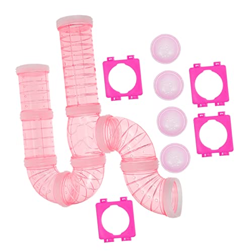 Angoily Hamster Abenteuer Rohr Anschlüsse 16 Pcs Ratte Käfig Externe Tunnel Kunststoff Sicher für Eichhörnchen Meerschweinchen von Angoily