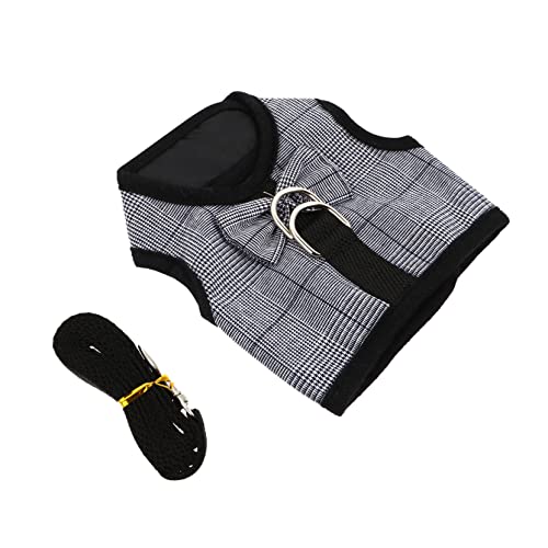 Angoily Hasenanzug Und Leine Set Streifen Kleintier Gentleman Weste Stilvolles Haustier Pflege Accessoire von Angoily