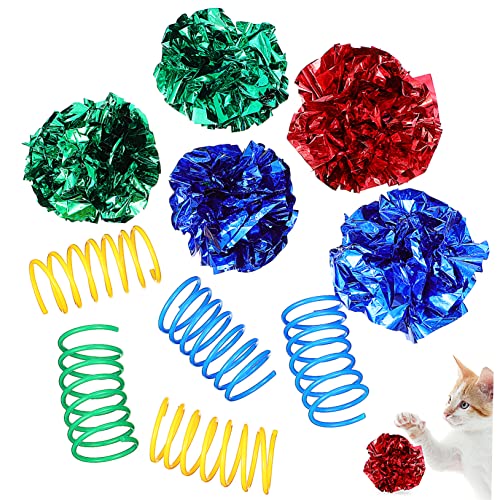 Angoily 1 Satz Katzenspielzeug Katzenbälle Spielzeug für Wohnungskatzen für kleine Spielzeuge Crinkle-Ball für Katzen Kätzchen Spielzeug die Hauskatze Angoily 1 Satz Katzenspielzeug Katzenbälle Spielzeug für Wohnungskatzen für kleine Spielzeuge Crinkle-Ball für Katzen Kätzchen Spielzeug die Hauskatze von Angoily