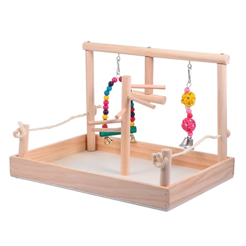 Angoily Papageien-spielständer Vogel-kauspielzeug Vogel-schaukelspielzeug Vogelkäfig-schaukelspielzeug Vogel-hängespielzeug Rattan-Spielzeug-Set für Papageien Angoily Papageien-spielständer Vogel-kauspielzeug Vogel-schaukelspielzeug Vogelkäfig-schaukelspielzeug Vogel-hängespielzeug Rattan-Spielzeug-Set für Papageien von Angoily