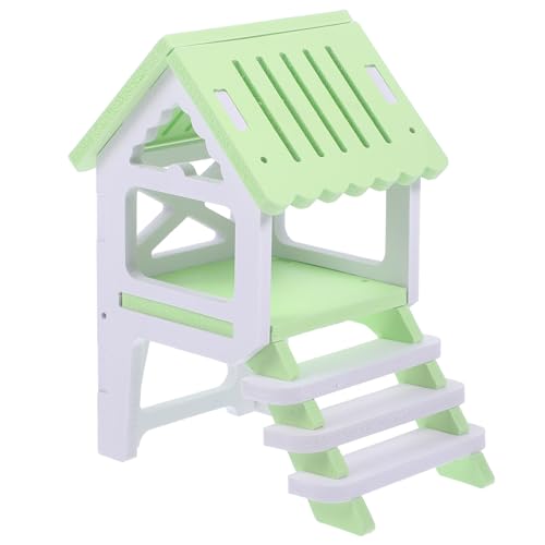 Angoily Dekorative Hamsterversteck-Villa Zweistöckiges Versteck Mit Leiter Sicheres Robustes PVC Für Meerschweinchen Angoily Dekorative Hamsterversteck-Villa Zweistöckiges Versteck Mit Leiter Sicheres Robustes PVC Für Meerschweinchen von Angoily
