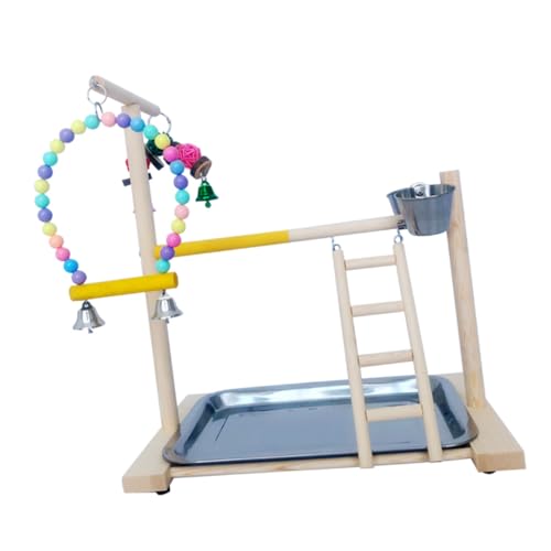 Angoily Papageien-trainingsständer Holz Vogel-spielständer Spielzeug Haustier-trainingsständer Einzigartiges Design Interaktionsspaß Zufällige Farbe Angoily Papageien-trainingsständer Holz Vogel-spielständer Spielzeug Haustier-trainingsständer Einzigartiges Design Interaktionsspaß Zufällige Farbe von Angoily