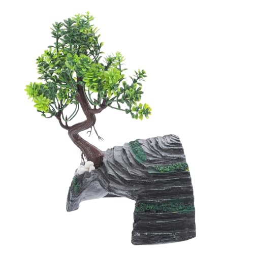 Angoily Lebensechte Reptilienhöhle Versteck Harzbaum Multifunktionales für Terrarien von Angoily