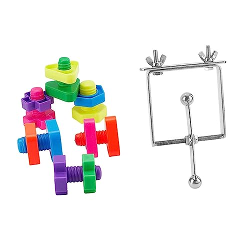 Angoily 1 Satz Vogel Spielzeug Stainless Steel inoxlm Vogelkau-Spielzeug haustierbedarf kalanchoe Langlebigkeit gehirntraining be Safe Schreibtisch Vogelkäfig Vögel Papagei Zubehör Plastik von Angoily