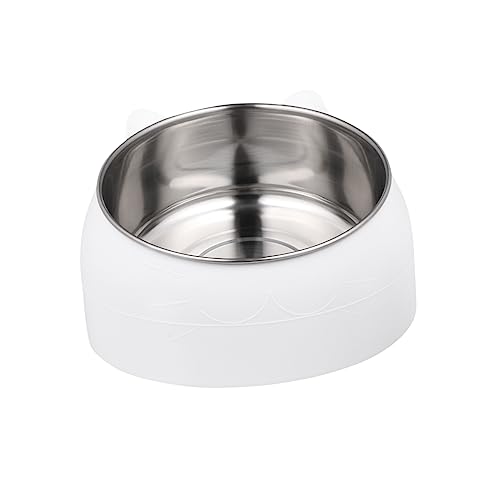 Angoily 1 Stück 304 Hundefutter Wasserzulauf aus Edelstahl mittlere hundenäpfe Kätzchen-Welpen-Schüssel Schüsseln katzennäpfe Katzennapf Futternapf aus Edelstahl Haustier Zubringer Metall von Angoily