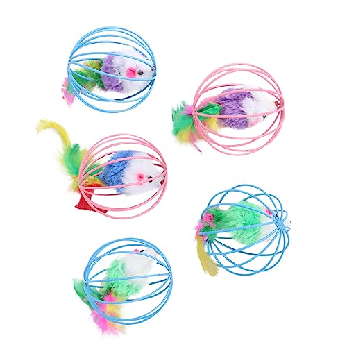 Angoily 2sets Katzenspielzeug Mäuse Spielzeug Käfig Heimtierbedarf Katze Mental Physical Cat Spielzeug 5pcs * 2 Angoily 2sets Katzenspielzeug Mäuse Spielzeug Käfig Heimtierbedarf Katze Mental Physical Cat Spielzeug 5pcs * 2 von Angoily