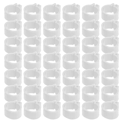 Angoily 100 Stück Taubenfußringe 10 Mm Identifikationsclip-Ringe für Vögel Leichte Geflügelbeinbänder von Angoily