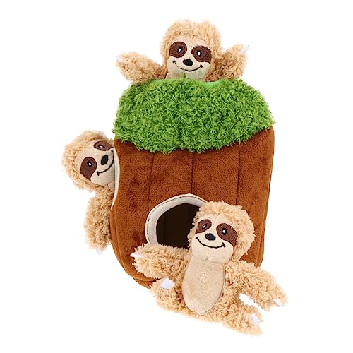 Angoily 12 STK Haustier Spielzeug Plüschtier Kauspielzeug für Welpen Eichhörnchen Haushund Spielzeuge Rätsel Hund sucht Spielzeug Spielzeug-Spielzeug aus Hundehäuten Füllung Puzzle Igel von Angoily