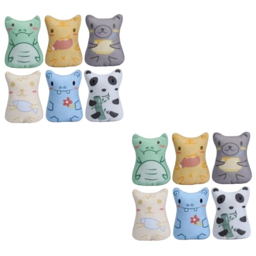 Angoily 2 Sets Gefülltes Plüschspielzeug-Set Verschiedene Spielzeuge Für Interaktives Spielen Zahnen Kauspaß Für Katzen 6 Stück X 2 Angoily 2 Sets Gefülltes Plüschspielzeug-Set Verschiedene Spielzeuge Für Interaktives Spielen Zahnen Kauspaß Für Katzen 6 Stück X 2 von Angoily