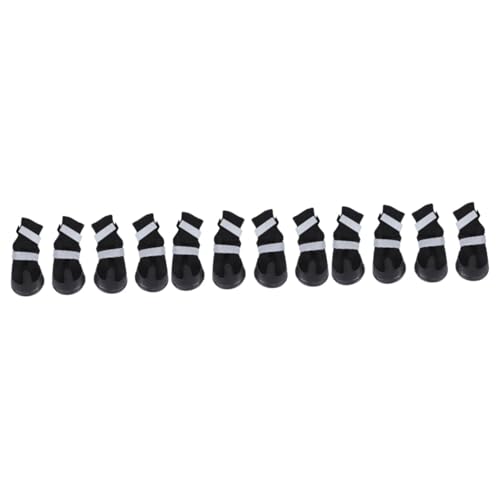 Angoily 12 Hundestiefel für kleine Chihuahua-Schuhe Schuhe für hundeschuhe hundepfote mittlere bis große Haustier Schneestiefel Regenstiefel von Angoily