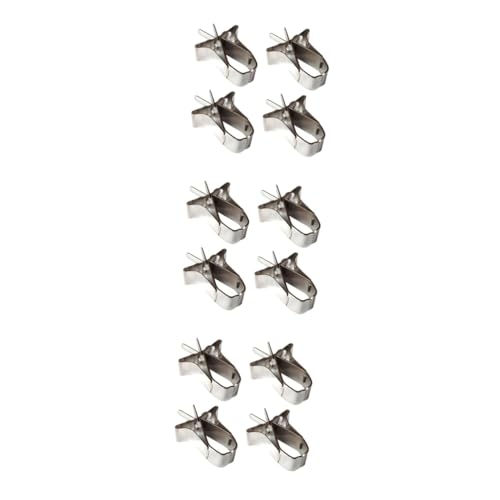 Angoily 12 STK vogelfutterspender vogelfutterhäuschen Bird feeders Hirse für Vögel Käfig Obsthalter Futterspender für Papageienfrüchte Zubehör für Obsthalter füttern Obststand Metallclip von Angoily