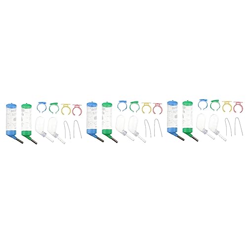Angoily 3er-Set Wasserflaschen Aus Edelstahl Und Kunststoff Für Kleintiere Inklusive Roller Zum Einfachen Trinken 4 Stück X 3 Angoily 3er-Set Wasserflaschen Aus Edelstahl Und Kunststoff Für Kleintiere Inklusive Roller Zum Einfachen Trinken 4 Stück X 3 von Angoily