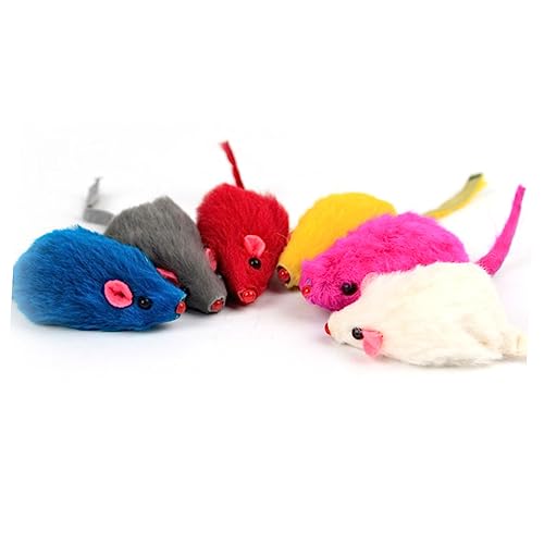 Angoily 14St pet Supplies haustierbedarf Baby Katzen plüschmaus Katzen spielsachen Katzen Spielzeug Fun Toy Plüschtier Spielzeuge Katzenspielzeug Haustierzubehör Katze spielt Katze von Angoily