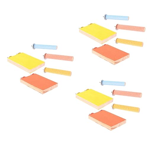 Angoily Spielzeug Für Haustiere 15 STK Vogel Spielset Spielzeug Papagei Hölzern Plattform Haustierzubehör Angoily Spielzeug Für Haustiere 15 STK Vogel Spielset Spielzeug Papagei Hölzern Plattform Haustierzubehör von Angoily