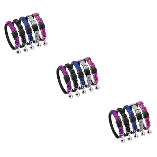 Angoily 15 STK Kleintierhalsband Welpen Katzenhalsband Welpenhalsbänder für kleine Welpen sicherheitsschloss Kitten Welpen-ID- Haustierzubehör Schleife Angoily 15 STK Kleintierhalsband Welpen Katzenhalsband Welpenhalsbänder für kleine Welpen sicherheitsschloss Kitten Welpen-ID- Haustierzubehör Schleife von Angoily